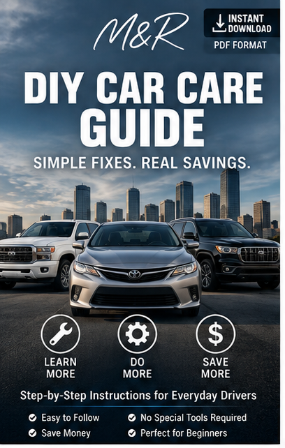 DIY Car Care Guide digital download for everyday drivers