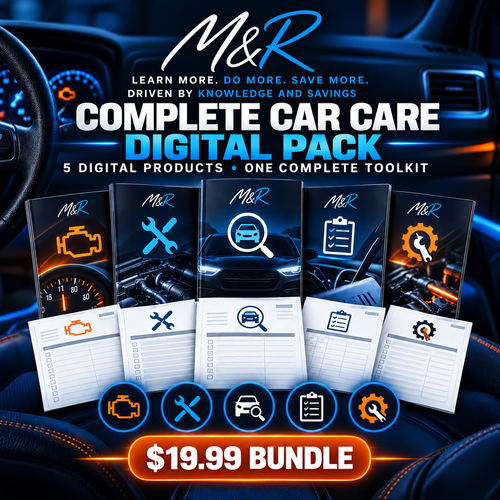 M&R Complete Car Care Digital Pack with five digital products for $19.99